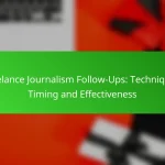 Freelance Journalism Follow-Ups: Techniques, Timing and Effectiveness