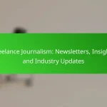 Freelance Journalism: Newsletters, Insights and Industry Updates