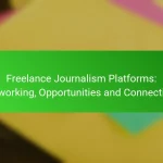 Freelance Journalism Platforms: Networking, Opportunities and Connections